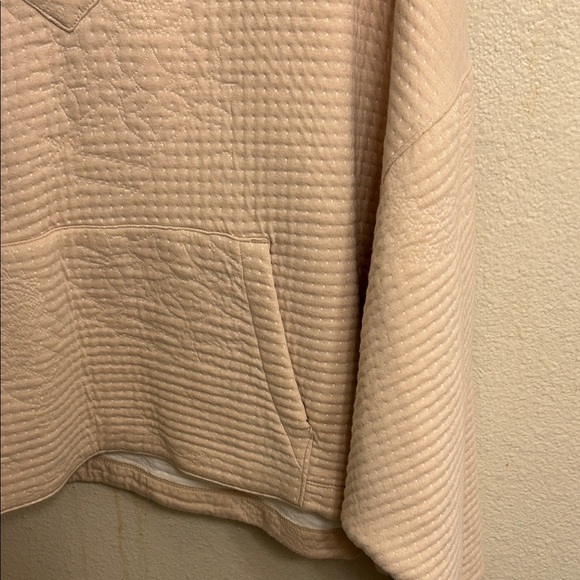 Nike Women Yoga Therma Fit Cream Quilted Hoodie Size Large - Picture 4 of 6